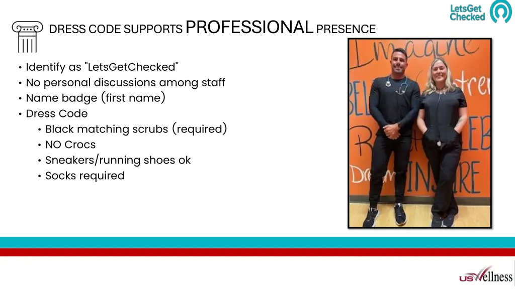dress code supports professional presence