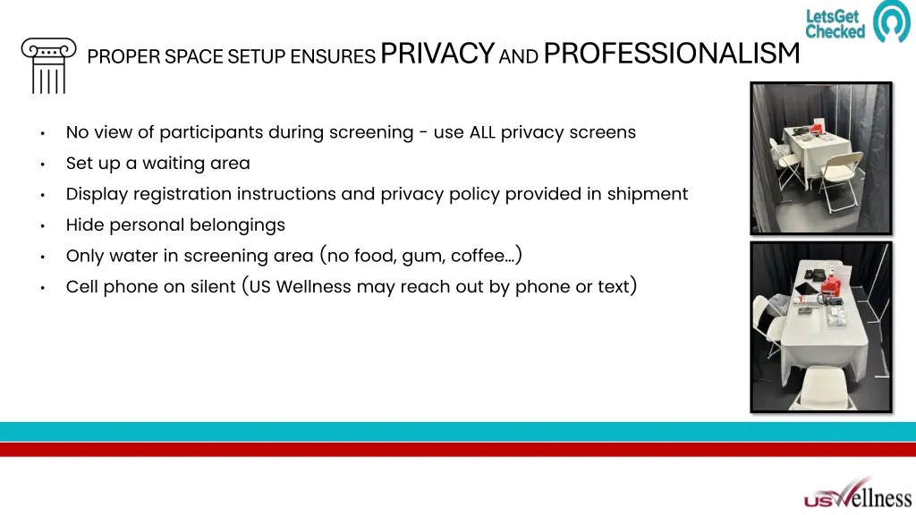 proper space setup ensures privacy