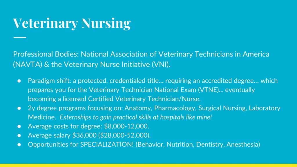 veterinary nursing
