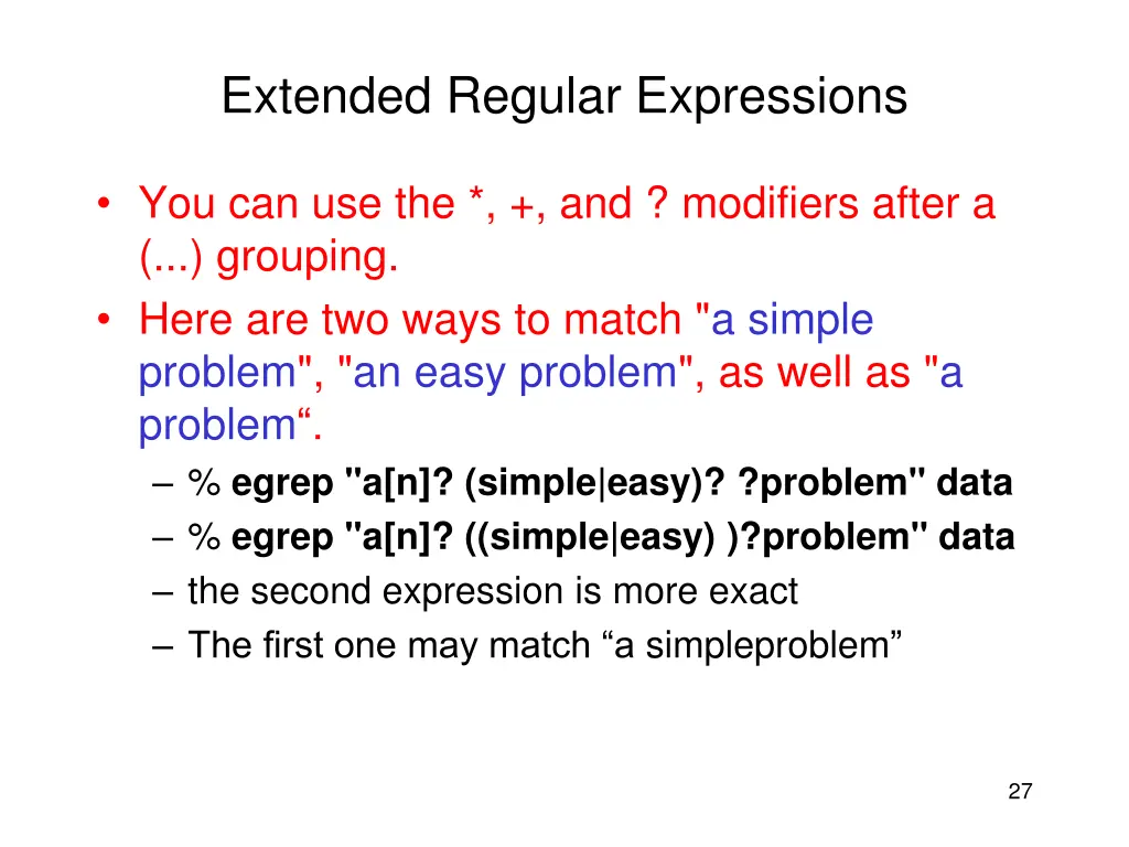 extended regular expressions 4