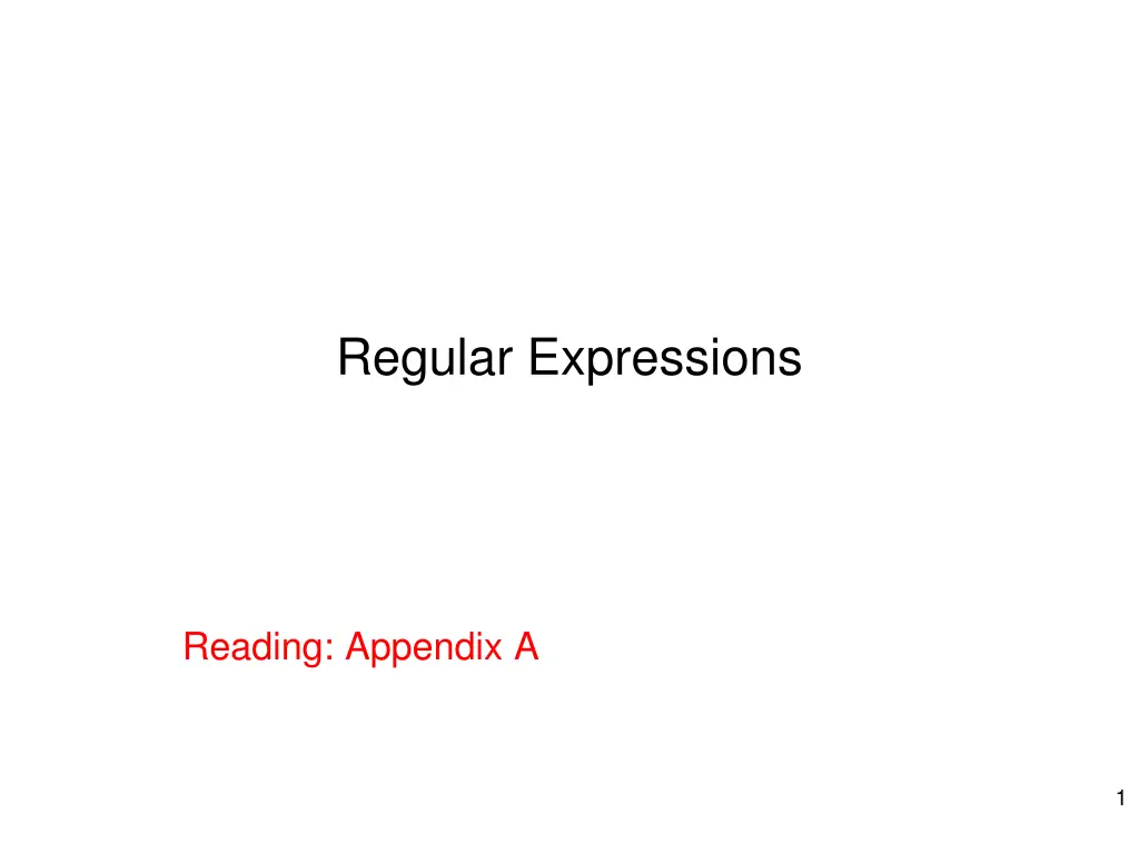 regular expressions