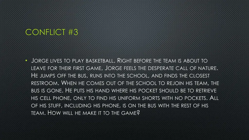 conflict 3