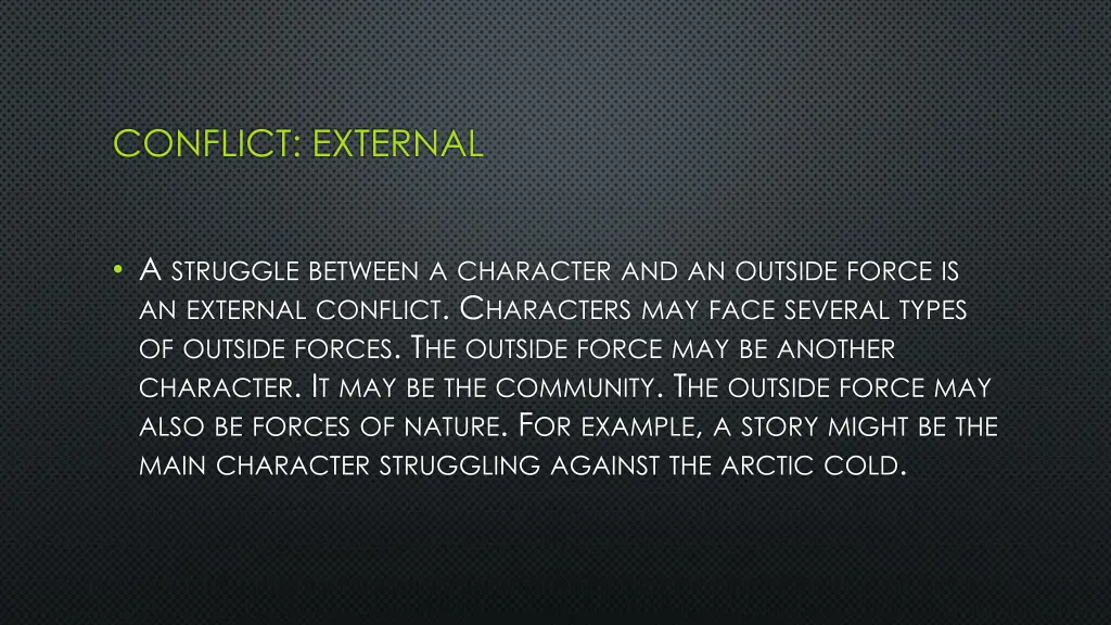 conflict external