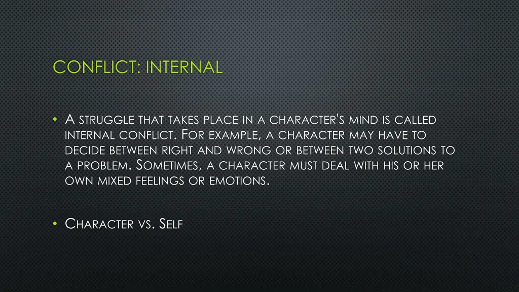 conflict internal