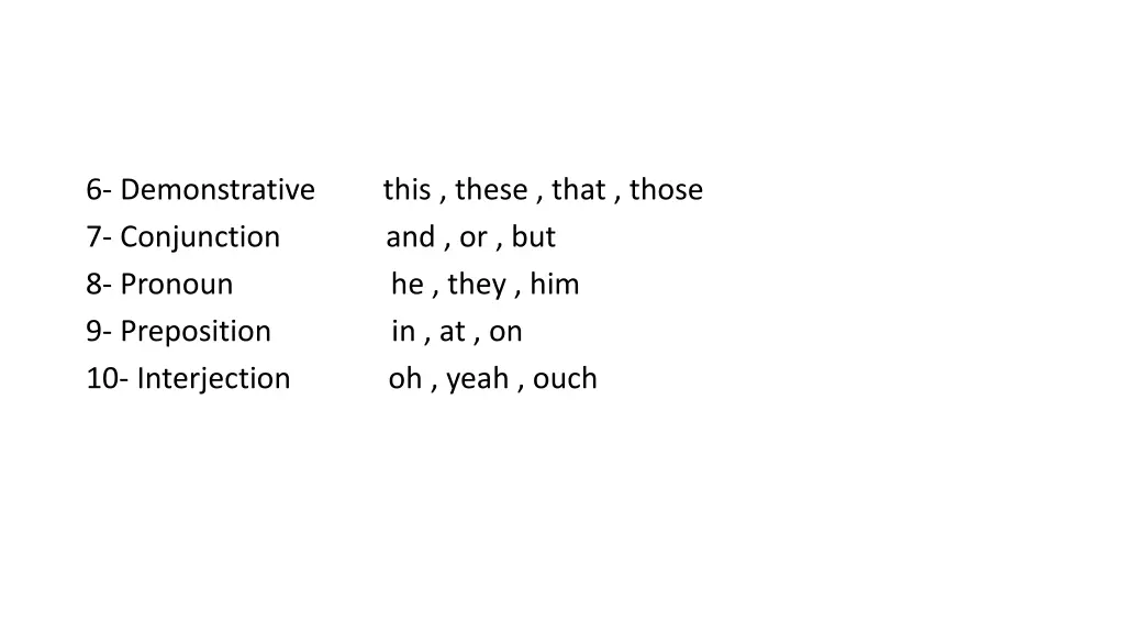6 demonstrative this these that those