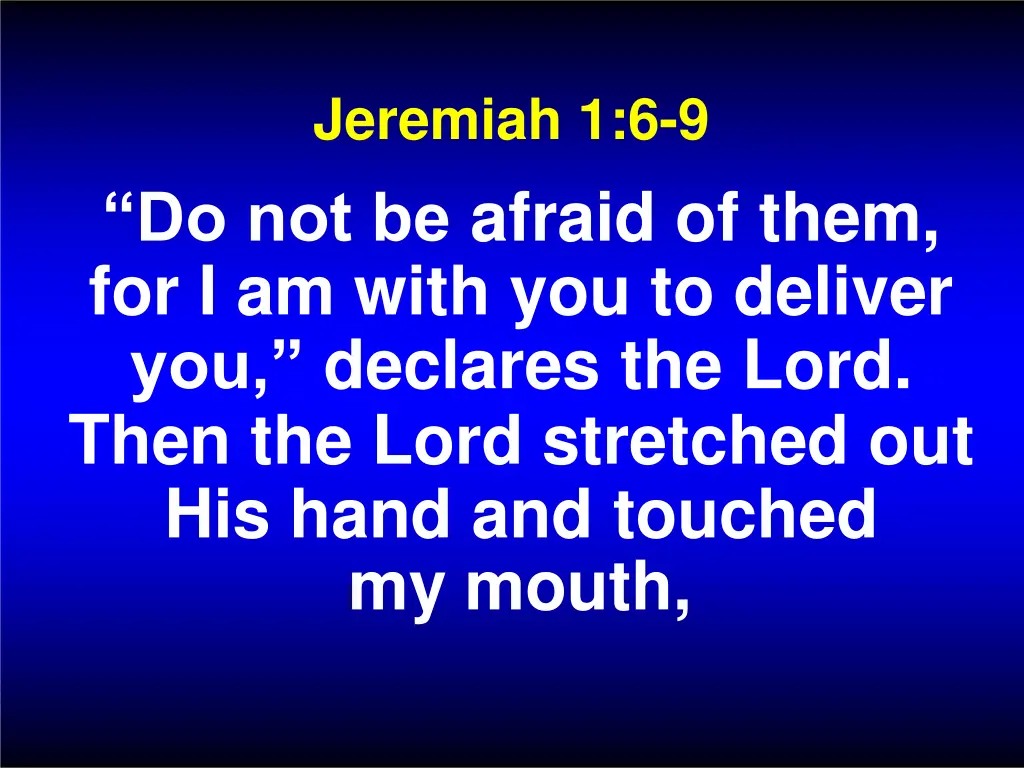 jeremiah 1 6 9