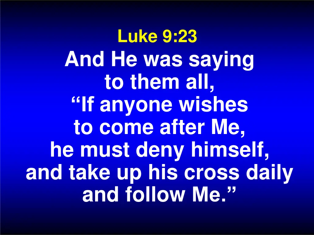 luke 9 23