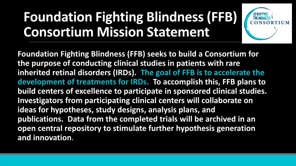 foundation fighting blindness ffb consortium 1