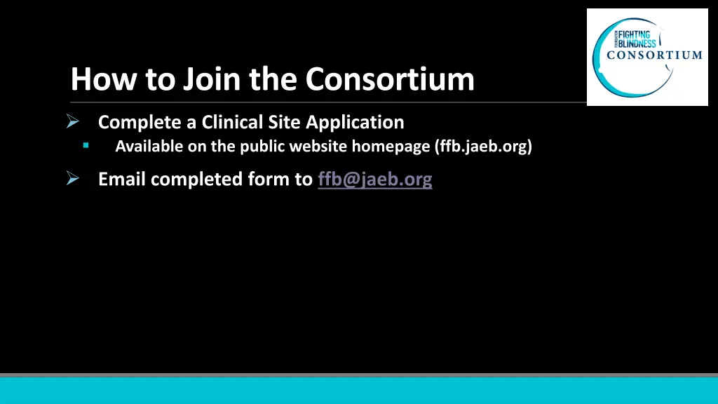 how to join the consortium