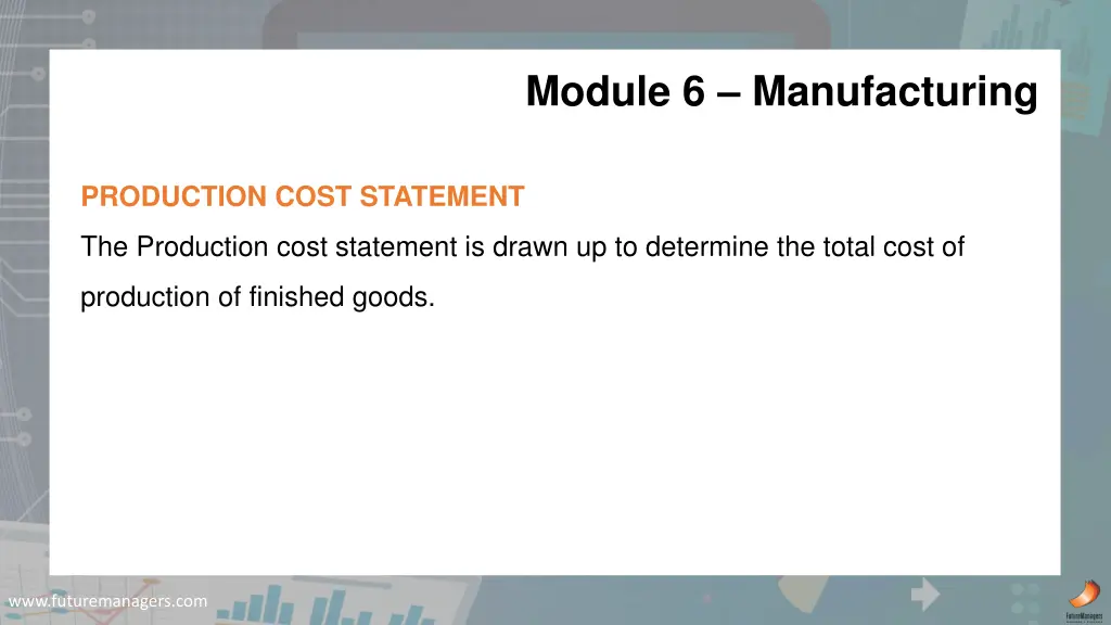 module 6 manufacturing