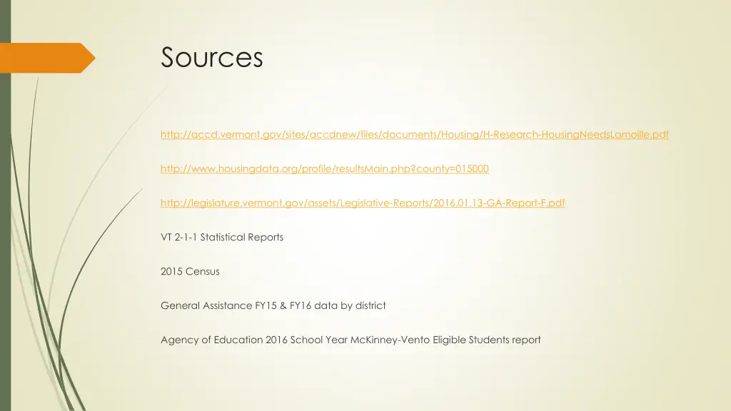 sources