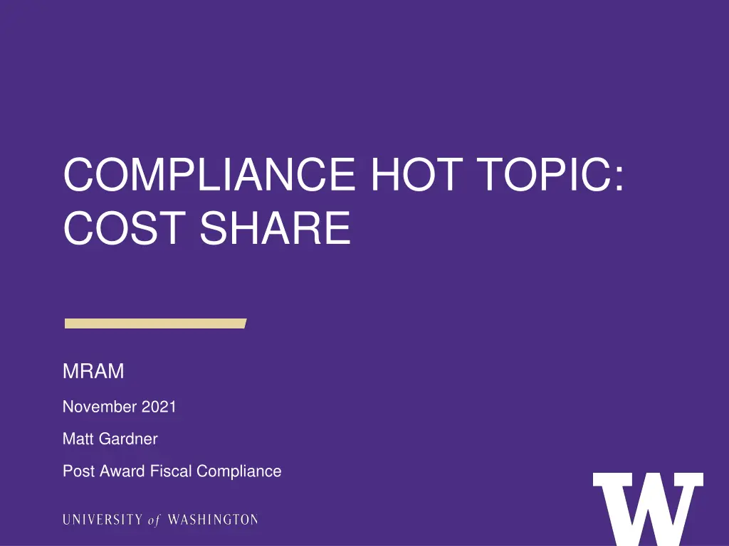 compliance hot topic cost share