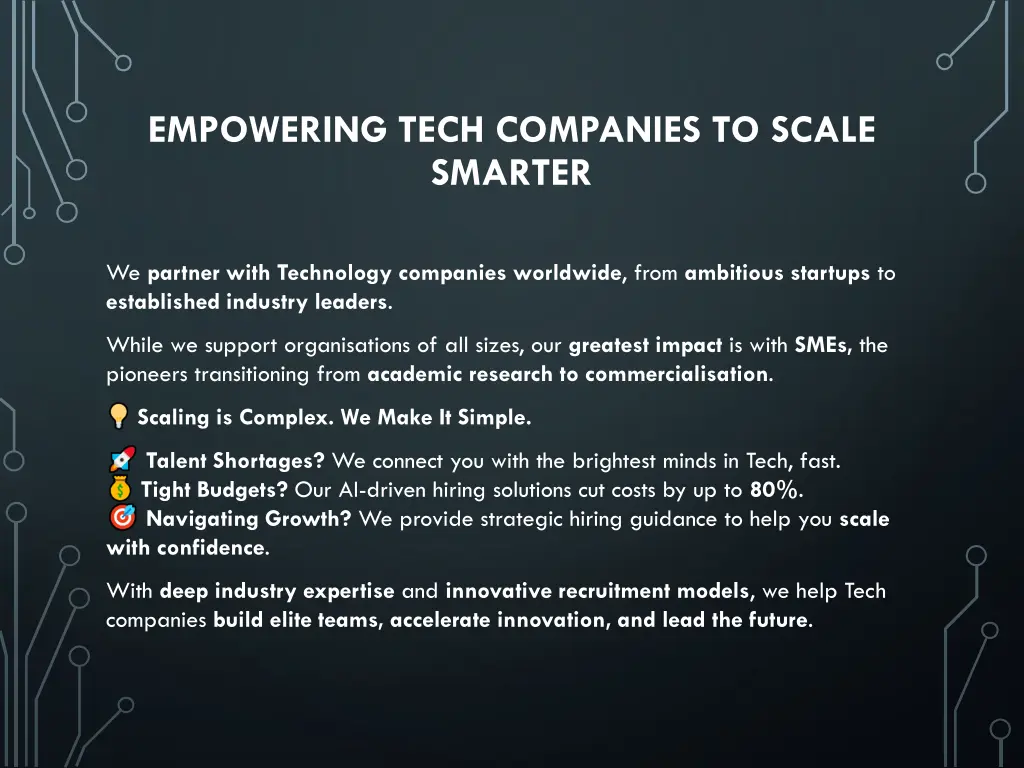 empowering tech companies to scale smarter