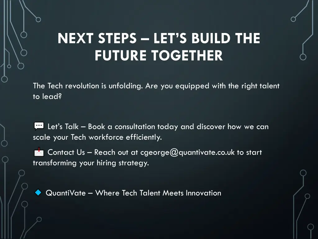 next steps let s build the future together