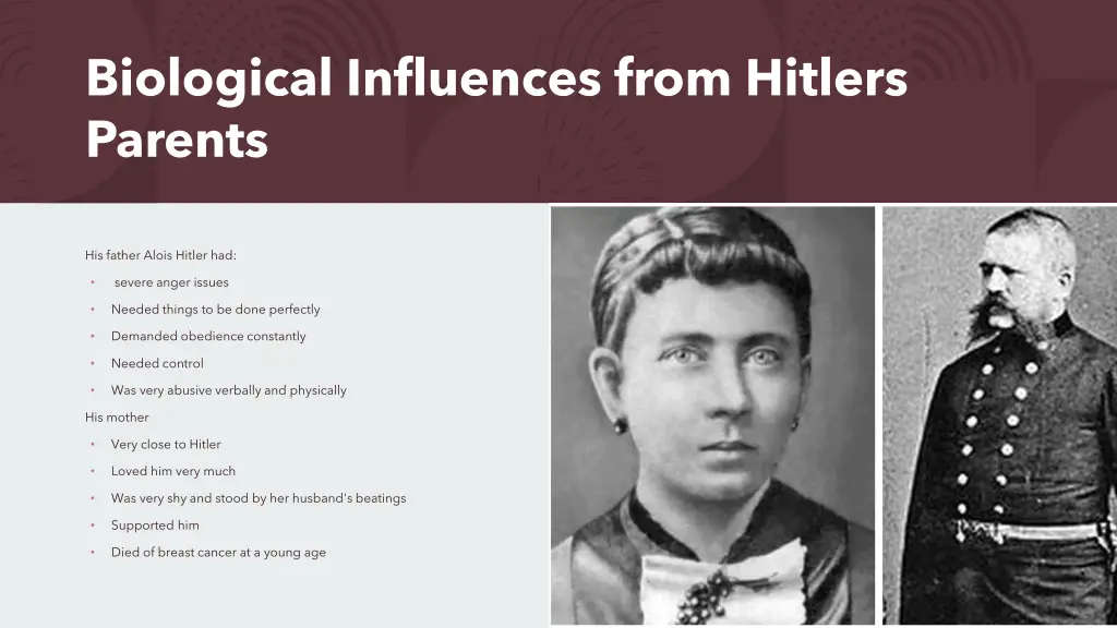 biological influences from hitlers parents