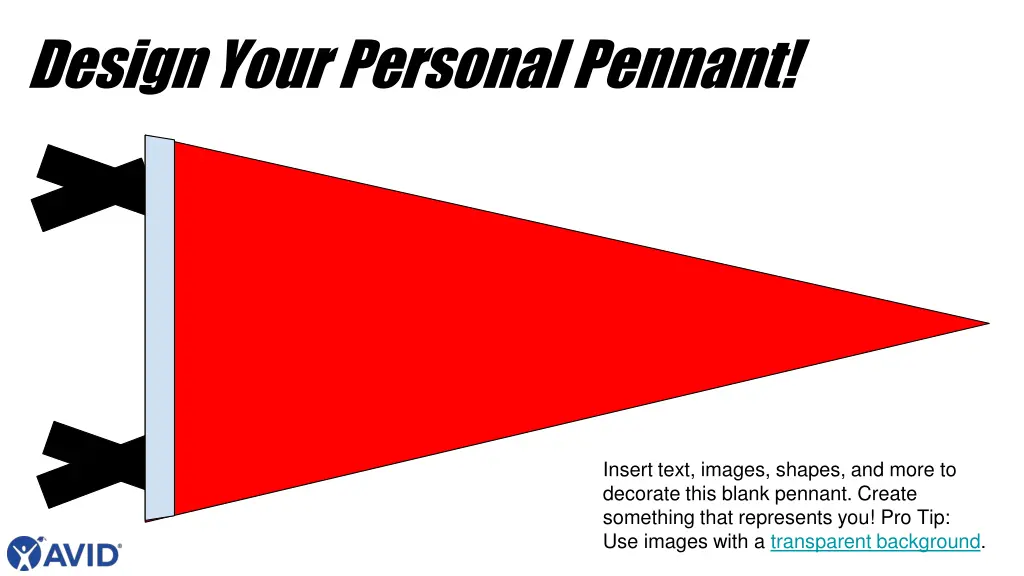 design your personal pennant