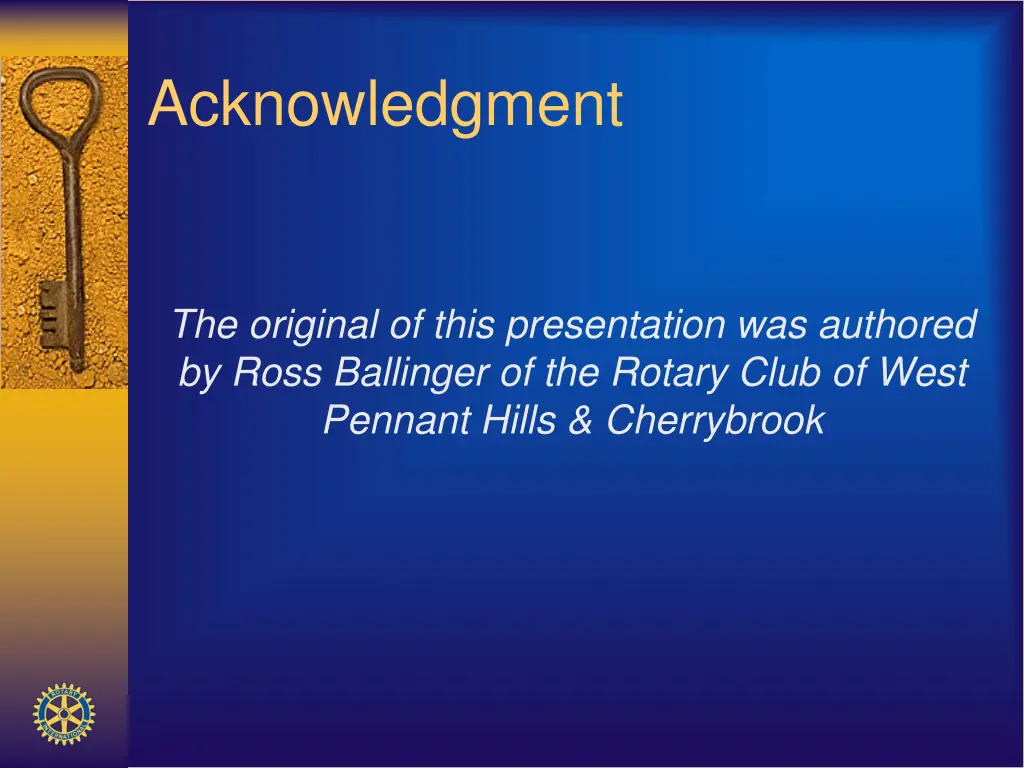 acknowledgment