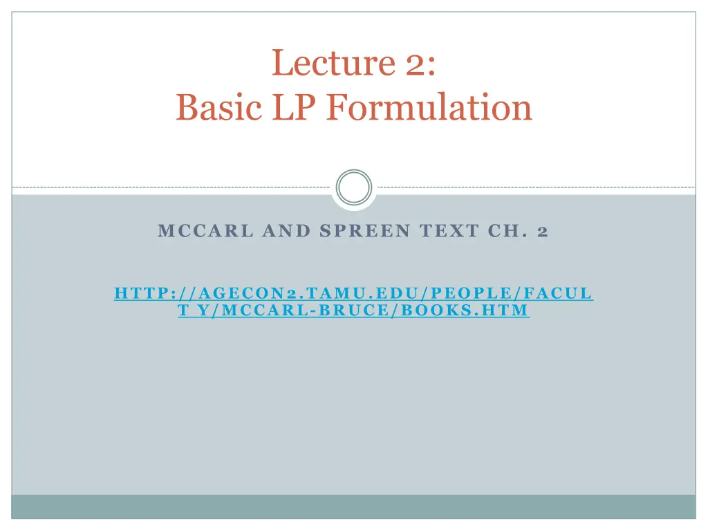 lecture 2