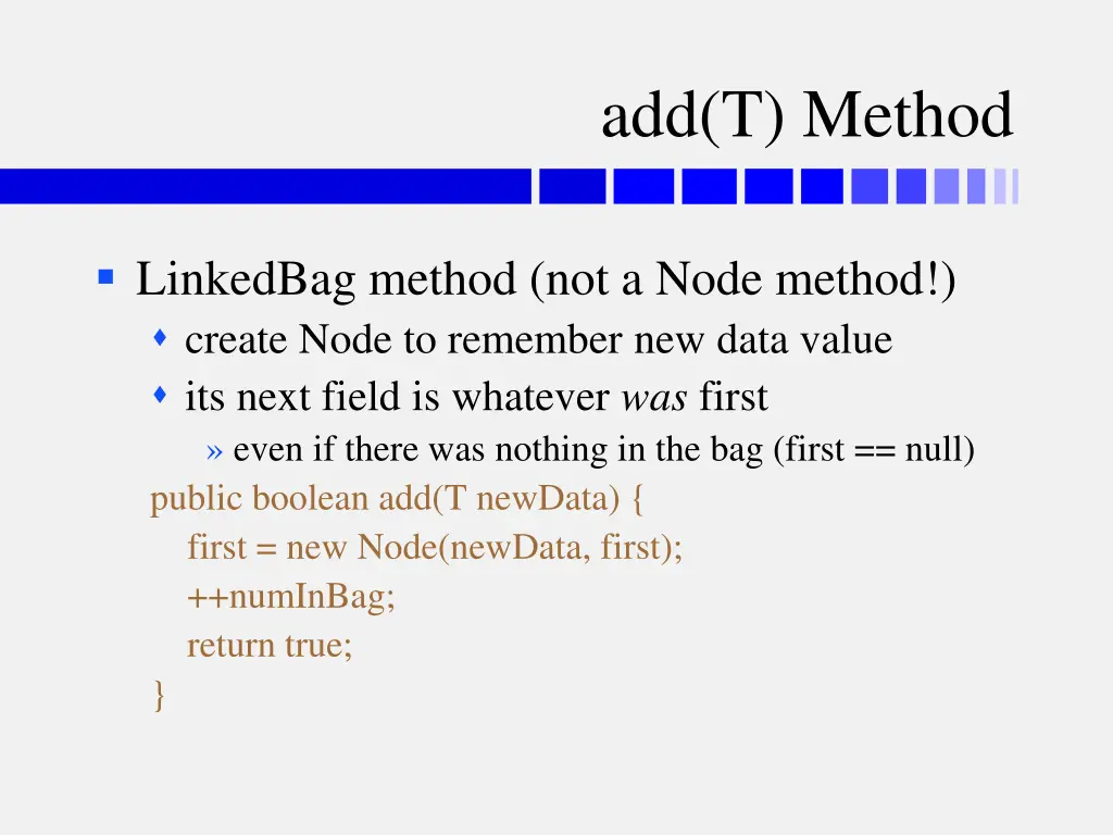 add t method