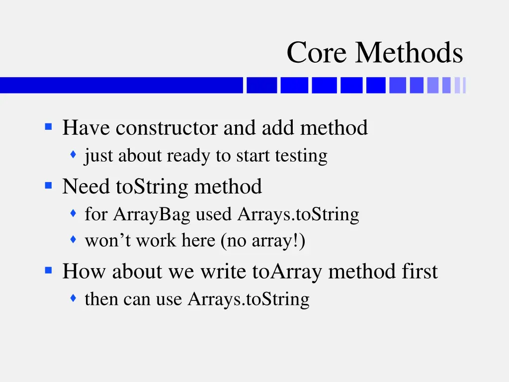 core methods