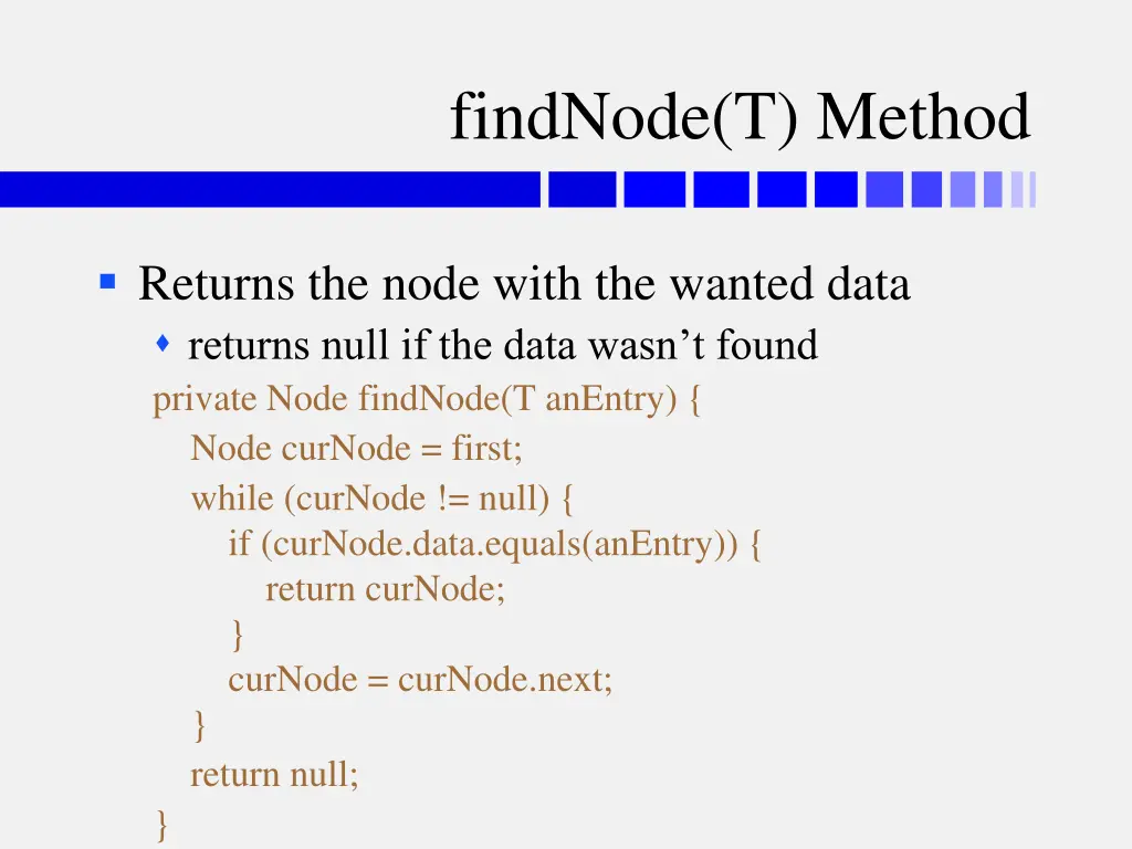 findnode t method