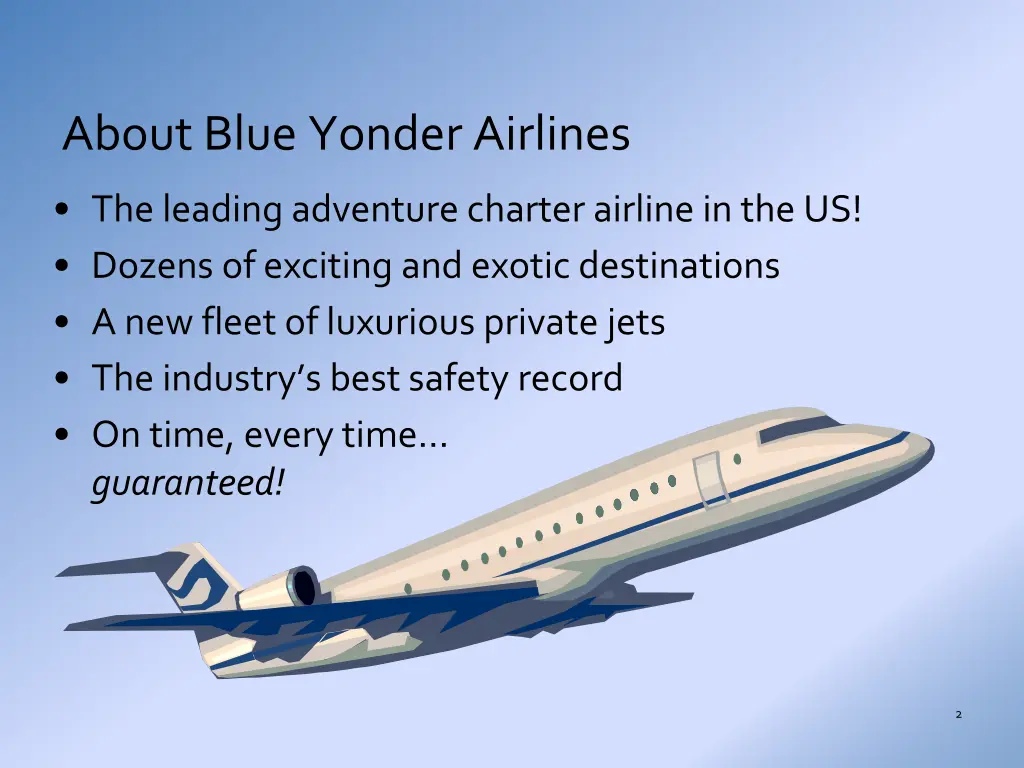about blue yonder airlines
