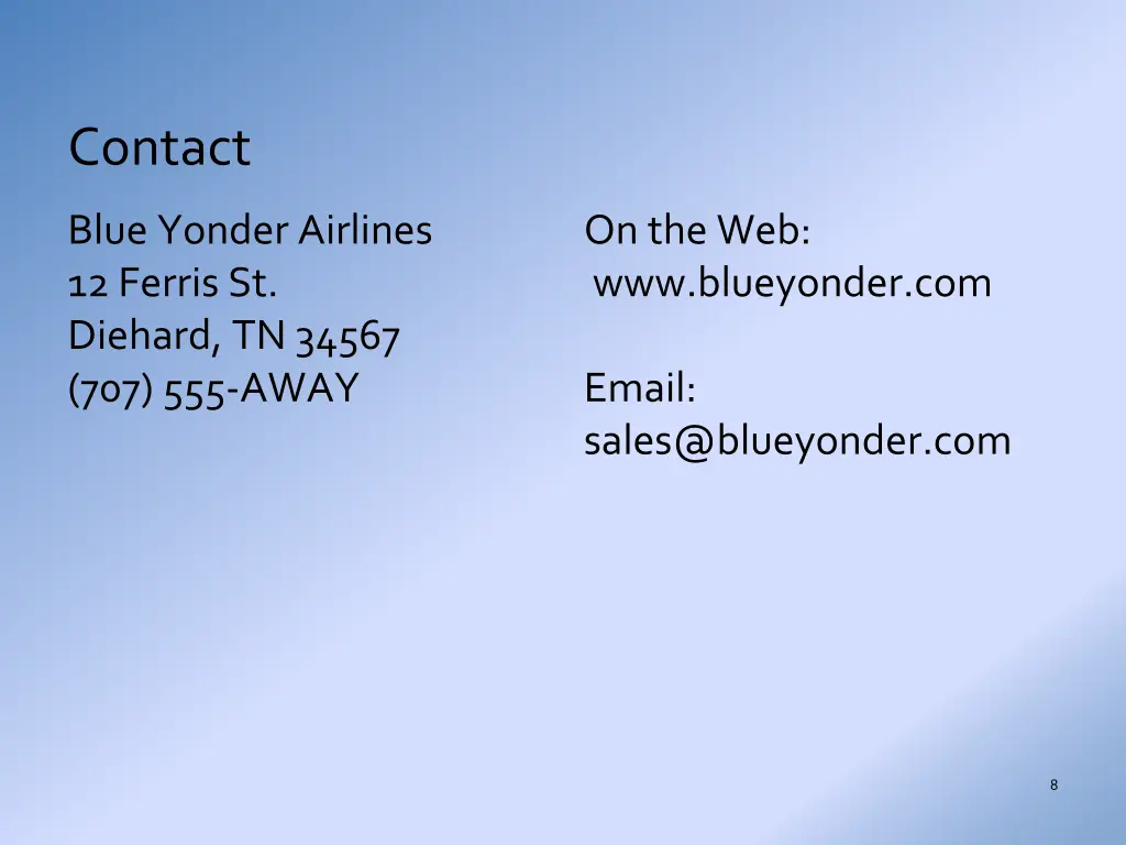 contact