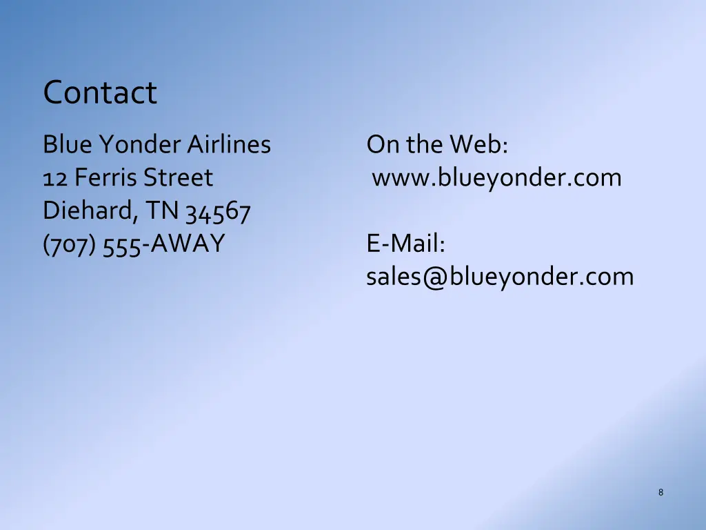 contact