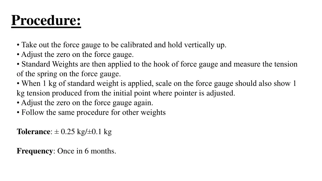 procedure
