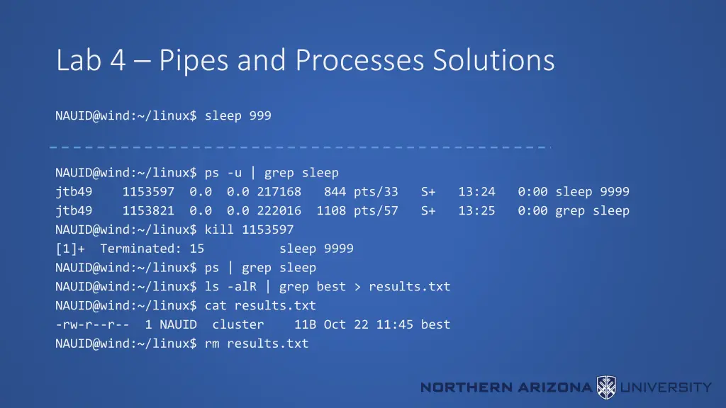 lab 4 pipes and processes solutions