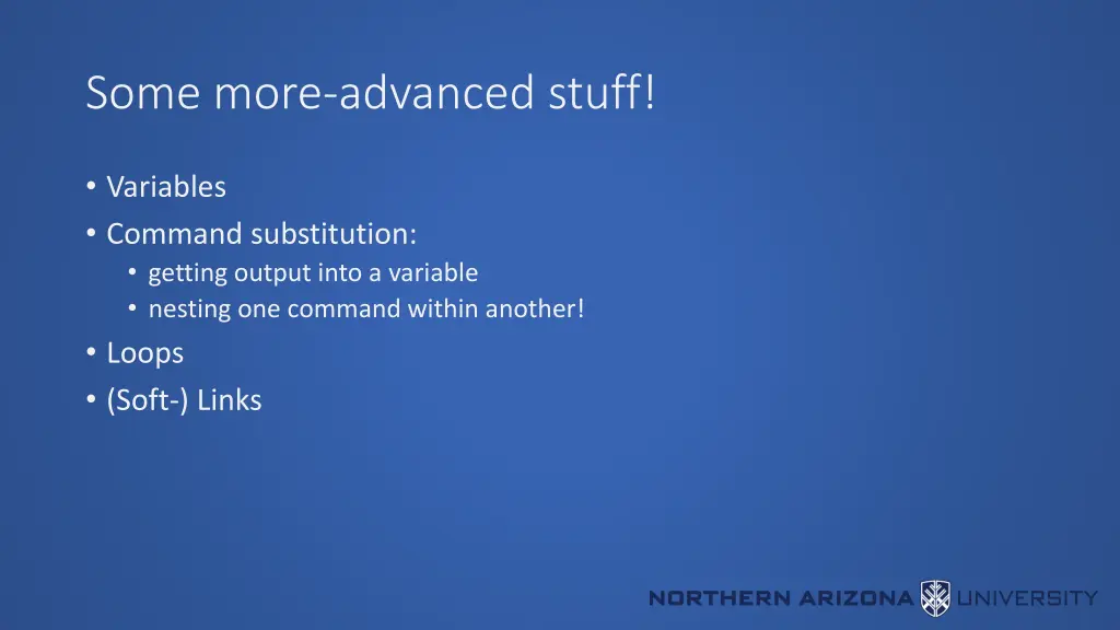 some more advanced stuff