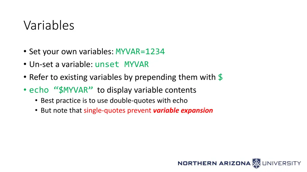 variables