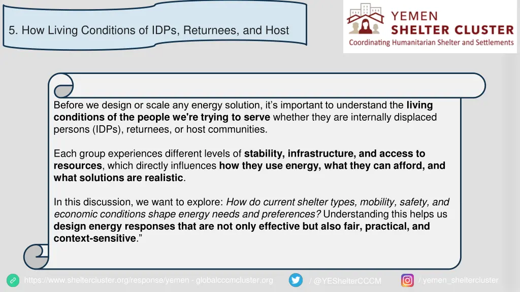 5 how living conditions of idps returnees and host