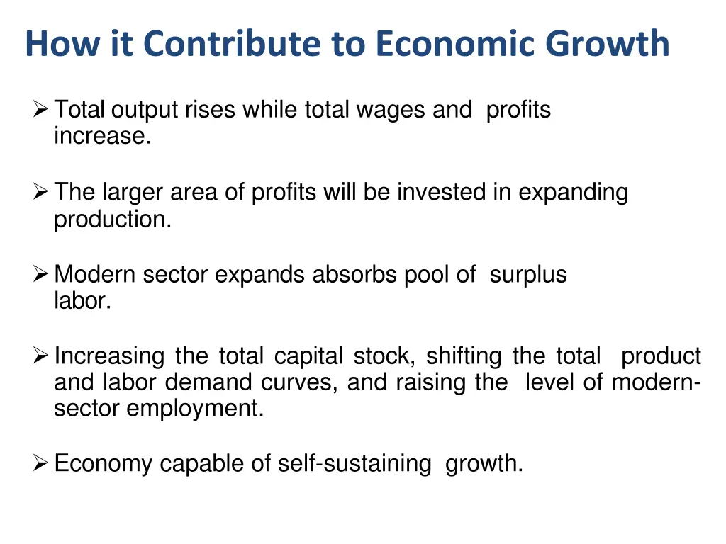 how it contribute to economic growth