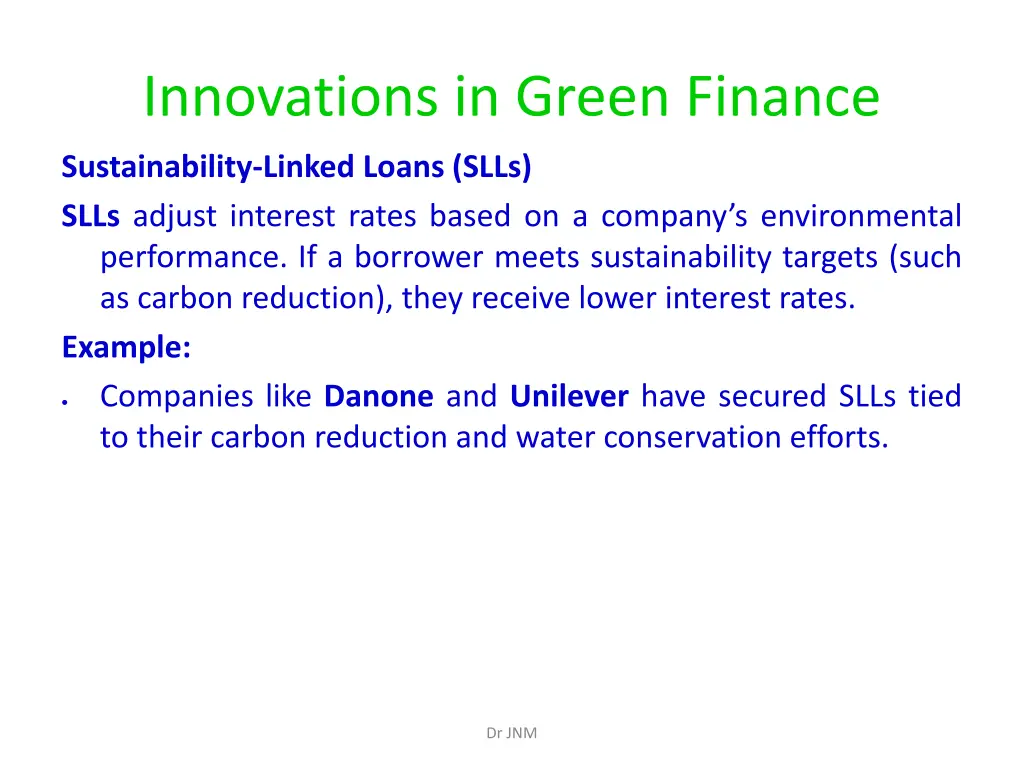 innovations in green finance 2