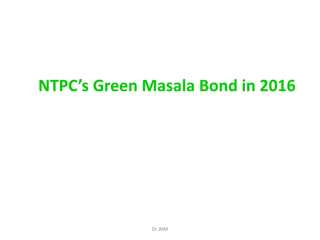 ntpc s green masala bond in 2016