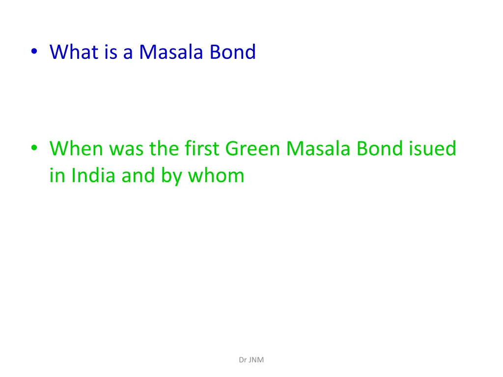 what is a masala bond