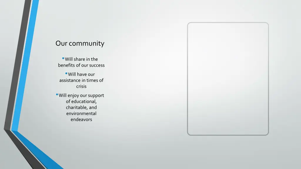 our community
