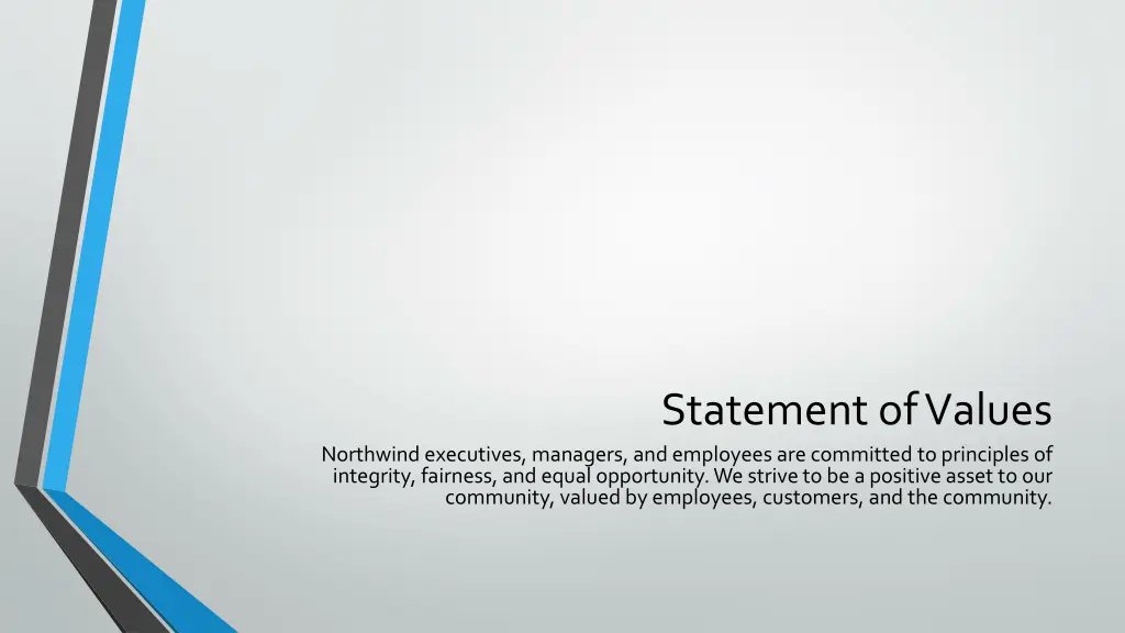 statement of values