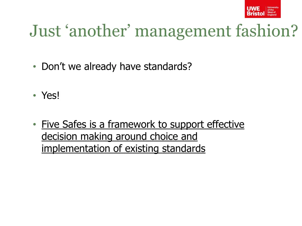 just another management fashion