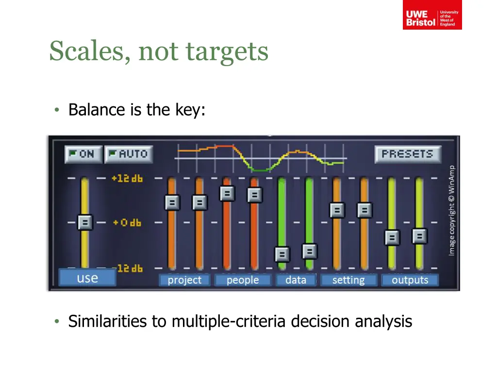 scales not targets