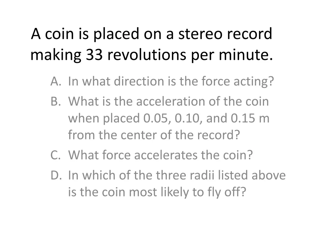 a coin is placed on a stereo record making