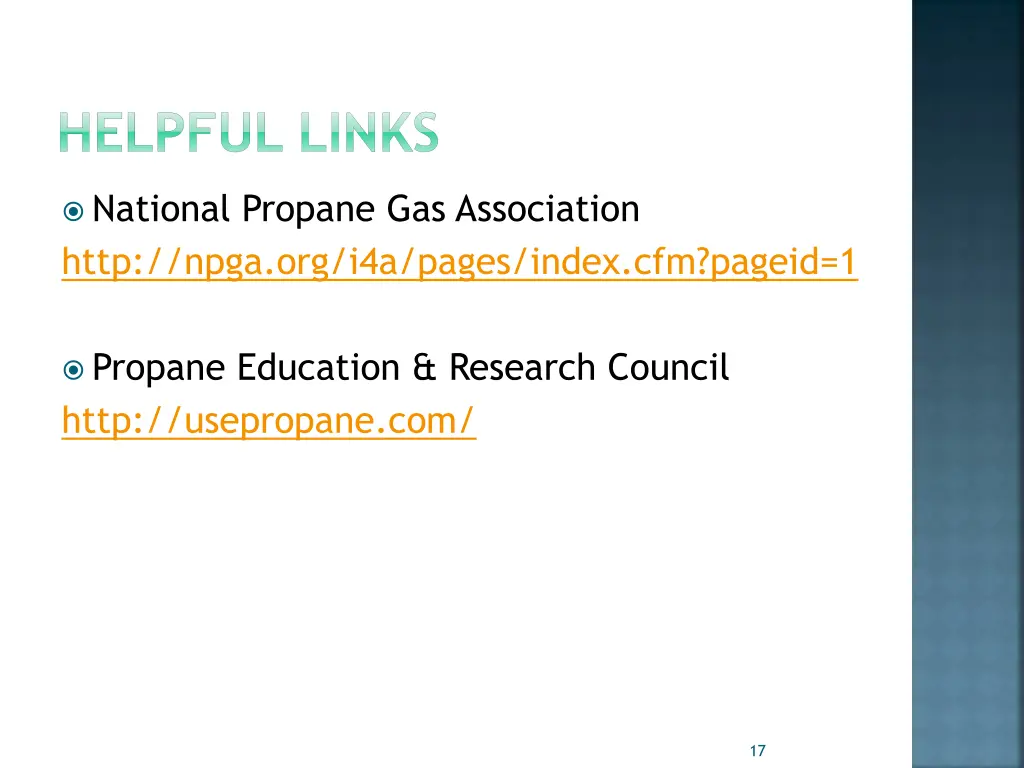 helpful links