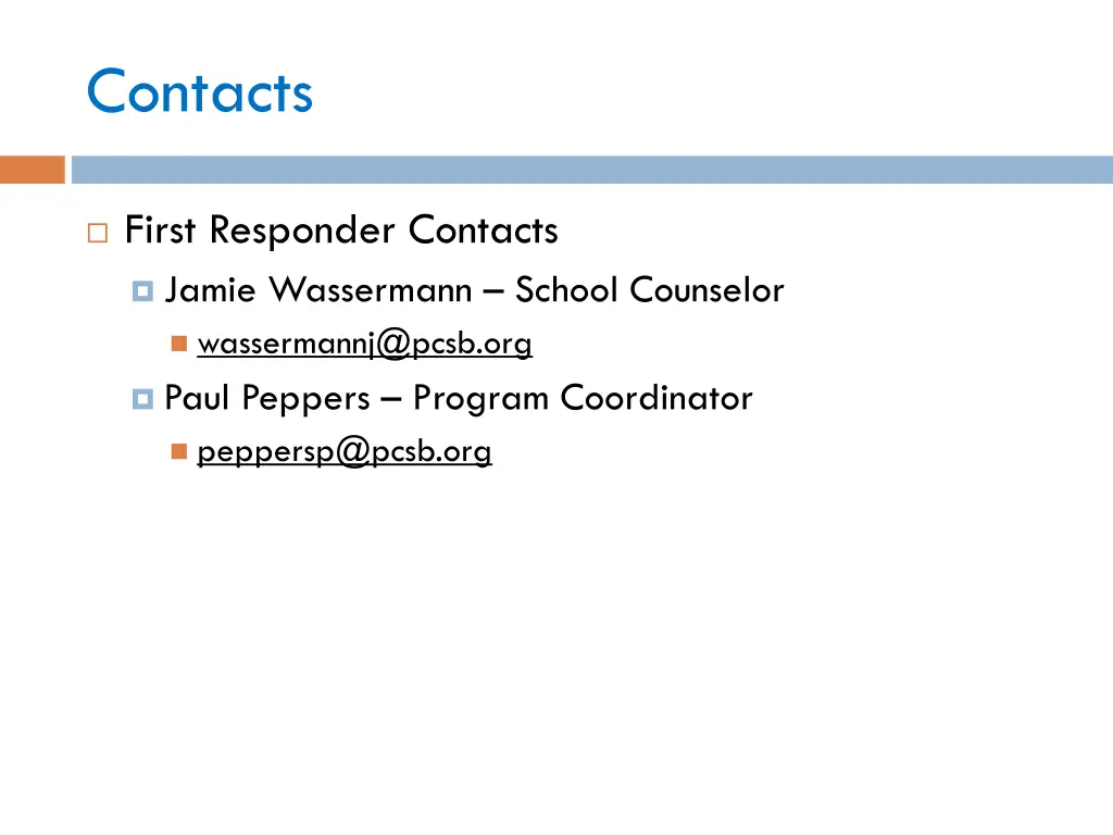 contacts