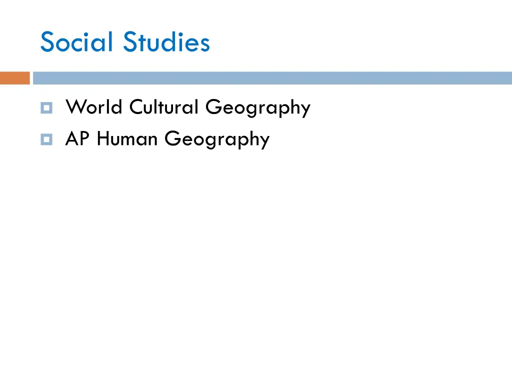 social studies