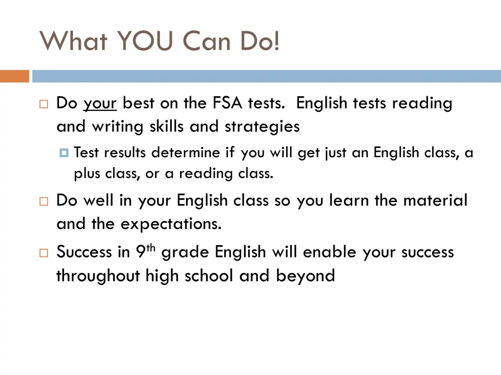 what you can do