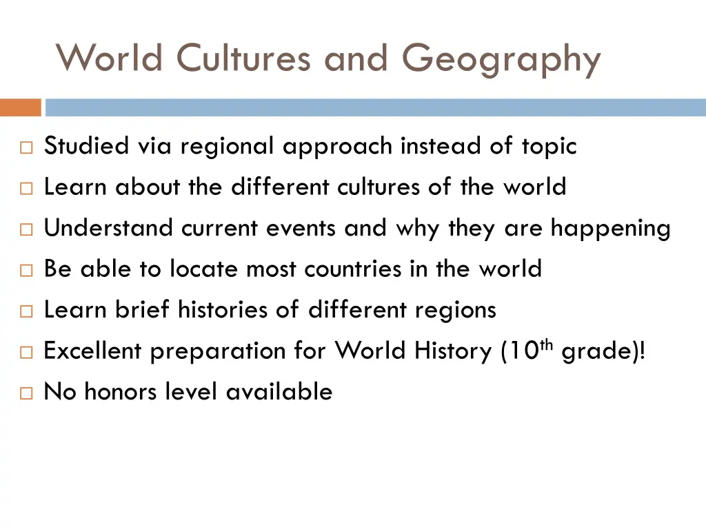 world cultures and geography