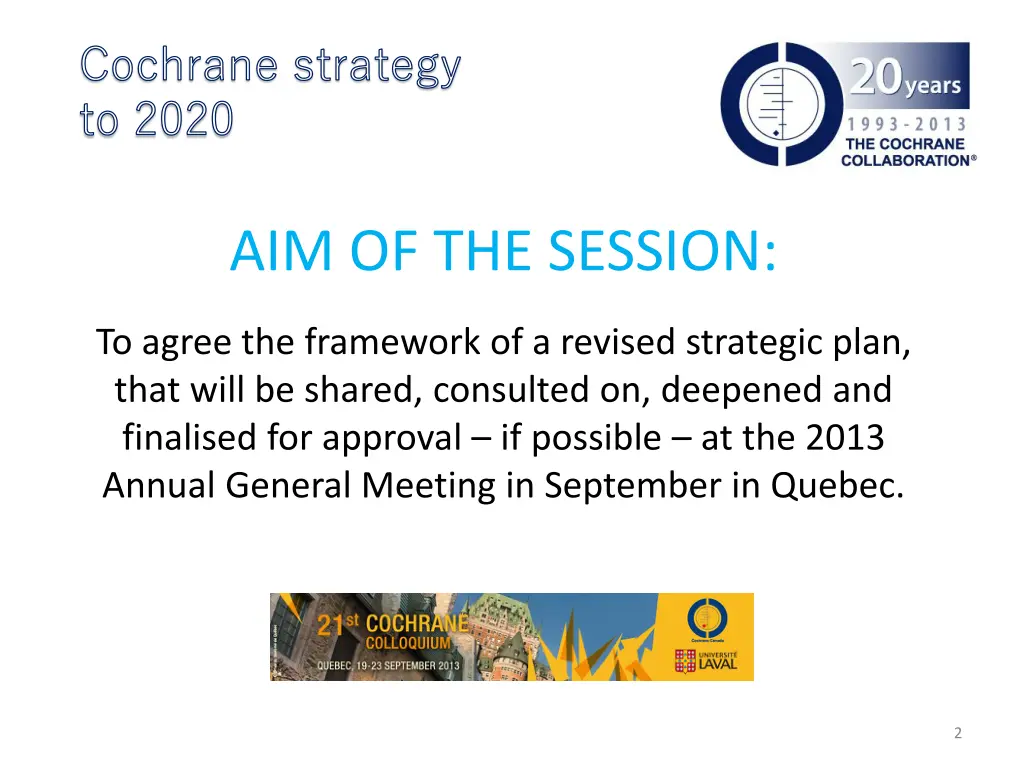 cochrane strategy to 2020 1
