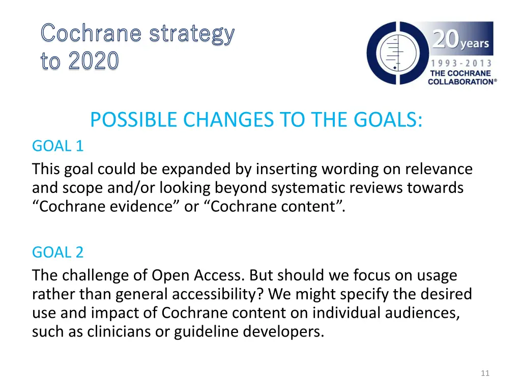 cochrane strategy to 2020 10