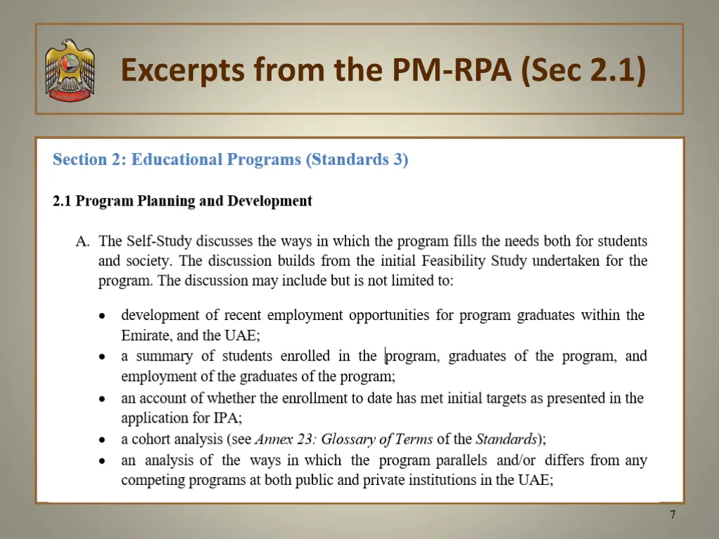 excerpts from the pm rpa sec 2 1